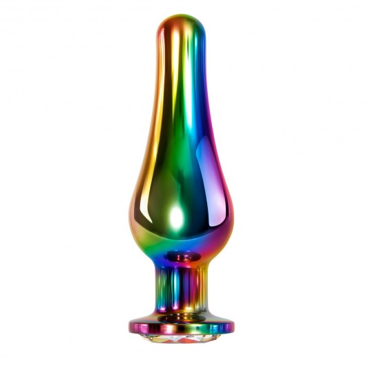 Радужная металлическая пробка Rainbow Metal Plug Large - 12,9 см. - Evolved