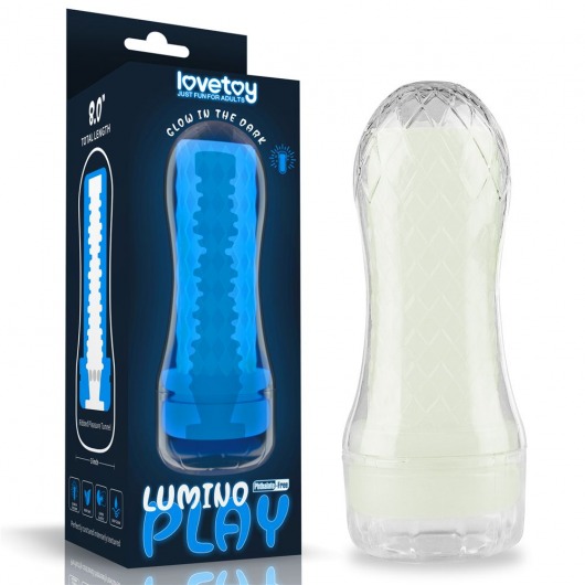 Светящийся в темноте мастурбатор Lumino Play Masturbator Ribbed - Lovetoy - в Ульяновске купить с доставкой