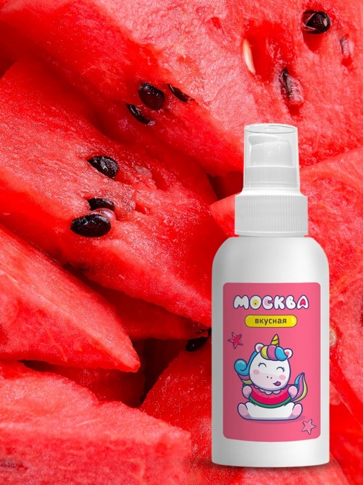 Универсальная смазка с ароматом арбуза  Москва Вкусная  - 100 мл. - Москва - купить с доставкой в Ульяновске