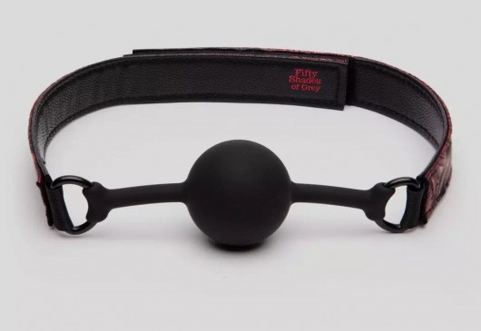 Кляп-шар на двусторонних ремешках Reversible Silicone Ball Gag - Fifty Shades of Grey - купить с доставкой в Ульяновске