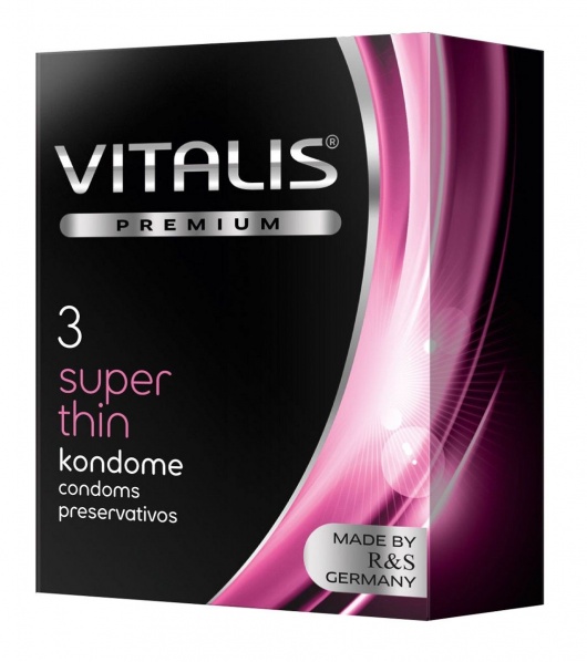 Ультратонкие презервативы VITALIS PREMIUM super thin - 3 шт. - Vitalis - купить с доставкой в Ульяновске