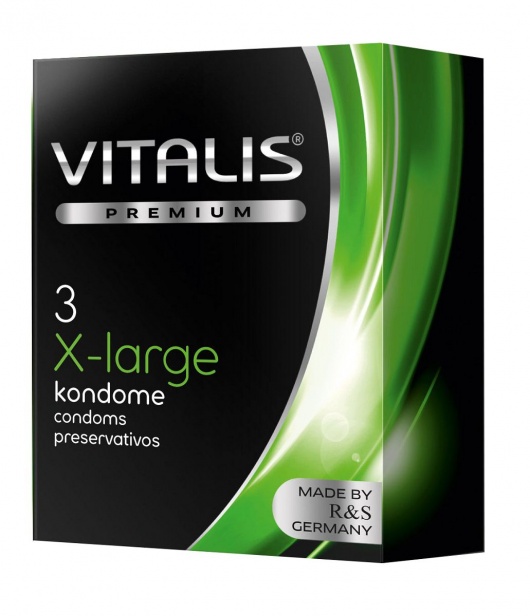 Презервативы увеличенного размера VITALIS PREMIUM x-large - 3 шт. - Vitalis - купить с доставкой в Ульяновске
