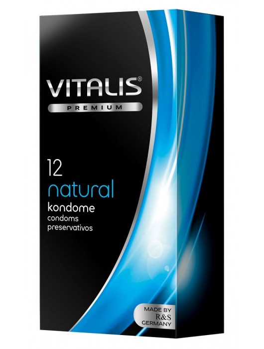 Классические презервативы VITALIS PREMIUM natural - 12 шт. - Vitalis - купить с доставкой в Ульяновске