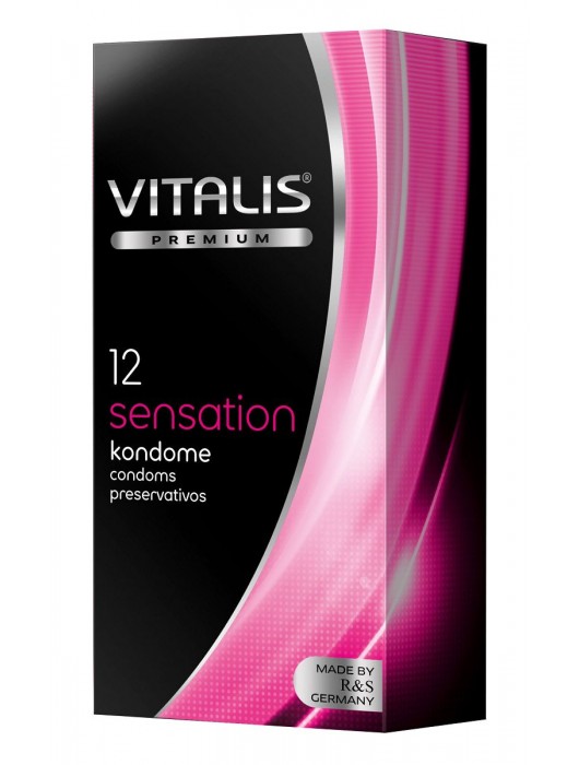 Презервативы VITALIS PREMIUM sensation с пупырышками и кольцами - 12 шт. - Vitalis - купить с доставкой в Ульяновске