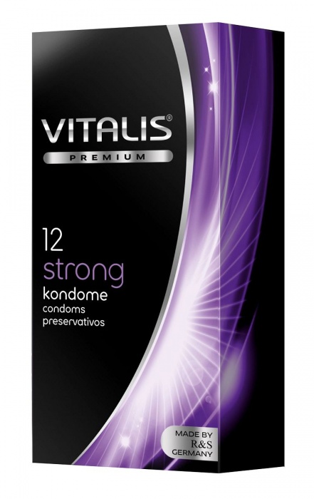 Презервативы с утолщённой стенкой VITALIS PREMIUM strong - 12 шт. - Vitalis - купить с доставкой в Ульяновске