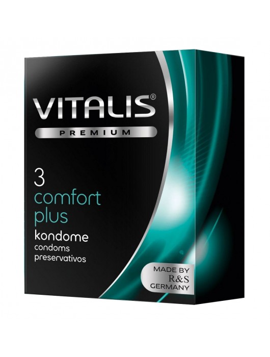 Контурные презервативы VITALIS PREMIUM comfort plus - 3 шт. - Vitalis - купить с доставкой в Ульяновске