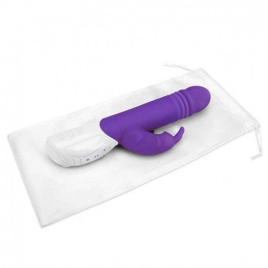 Фиолетовый пульсирующий вибромассажер G-Spot Thrusting Rabbit - 24 см. - Rabbit Essentials