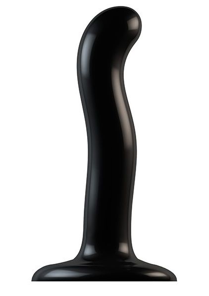 Черный фаллоимитатор-насадка Strap-On-Me P G spot Dildo size S - 16,4 см. - Strap-on-me - купить с доставкой в Ульяновске