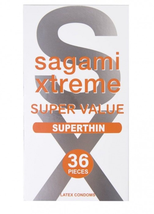 Ультратонкие презервативы Sagami Xtreme Superthin - 36 шт. - Sagami - купить с доставкой в Ульяновске