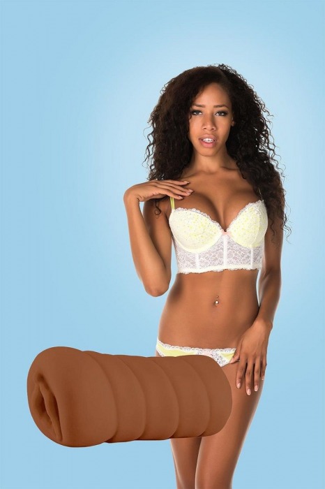 Коричневый мастурбатор-вагина BRIANNA - Dream Toys - в Ульяновске купить с доставкой