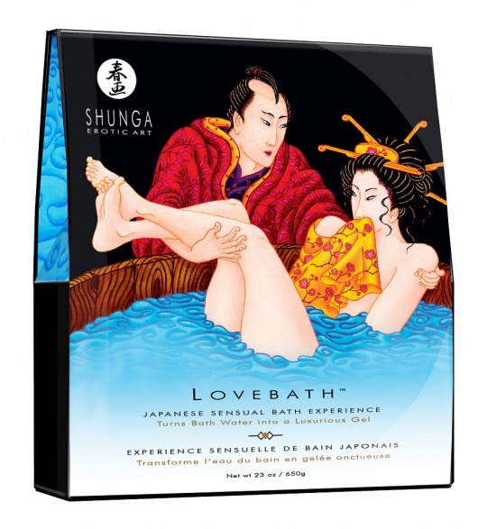 Соль для ванны Lovebath Ocean temptation, превращающая воду в гель - 650 гр. - Shunga - купить с доставкой в Ульяновске