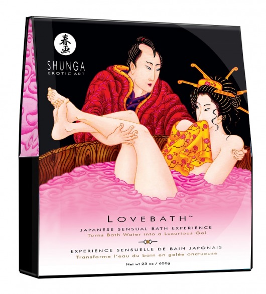 Соль для ванны Lovebath Dragon Fruit, превращающая воду в гель - 650 гр. - Shunga - купить с доставкой в Ульяновске