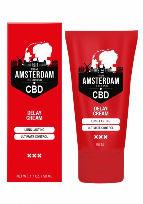 Крем-пролонгатор CBD from Amsterdam Delay Cream - 50 мл. - Shots Media BV - купить с доставкой в Ульяновске