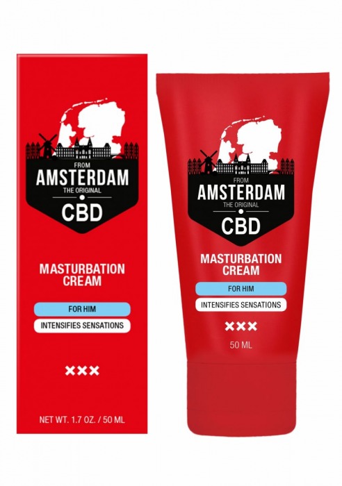 Крем для мастурбации для мужчин CBD from Amsterdam Masturbation Cream For Him - 50 мл. - Shots Media BV - купить с доставкой в Ульяновске