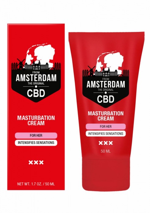 Крем для мастурбации для женщин CBD from Amsterdam Masturbation Cream For Her - 50 мл. - Shots Media BV - купить с доставкой в Ульяновске