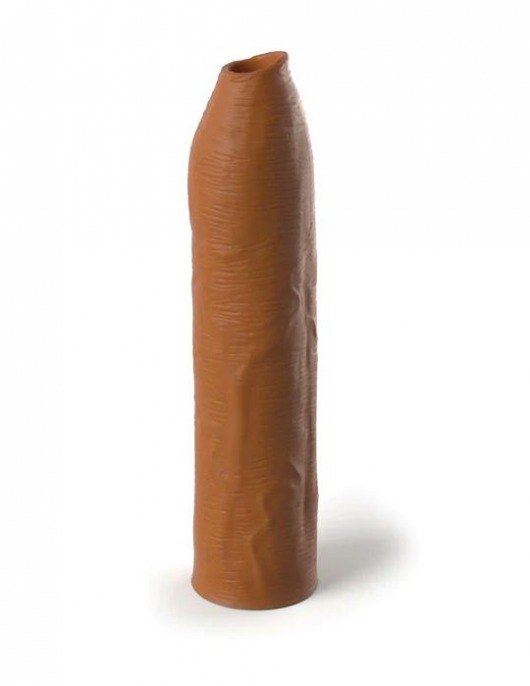 Кофейная насадка-удлинитель Uncut Silicone Penis Enhancer - 17,8 см. - Pipedream - в Ульяновске купить с доставкой