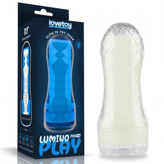 Светящийся в темноте мастурбатор Lumino Play Masturbator Pocketed - Lovetoy - в Ульяновске купить с доставкой