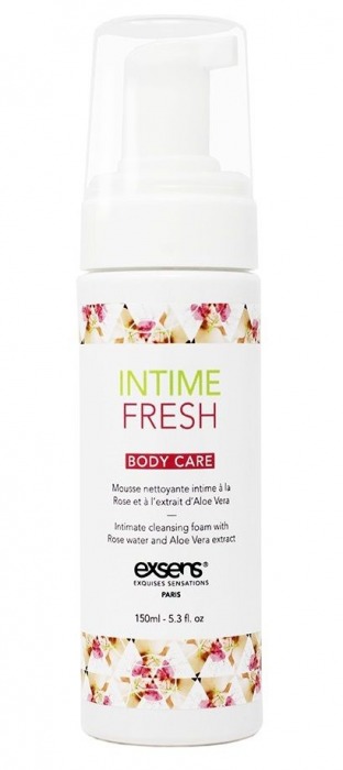Органическая интимная очищающая пенка Intime Fresh - 150 мл. - Exsens - купить с доставкой в Ульяновске