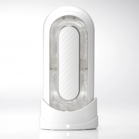 Белый мастурбатор Tenga Flip Zero Gravity с вибрацией - Tenga - в Ульяновске купить с доставкой