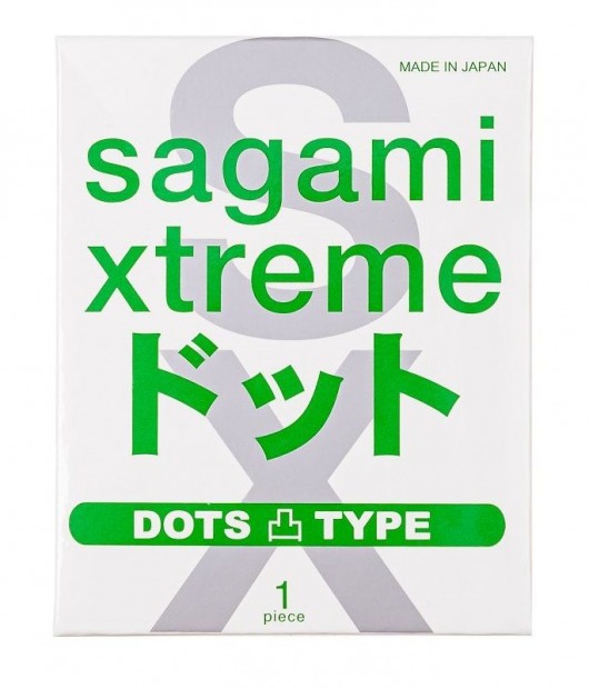 Презерватив Sagami Xtreme Type-E с точками - 1 шт. - Sagami - купить с доставкой в Ульяновске