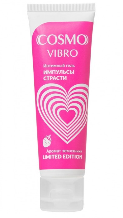 Возбуждающий гель на водно-силиконовой основе Cosmo Vibro с ароматом земляники - 50 гр. - Биоритм - купить с доставкой в Ульяновске