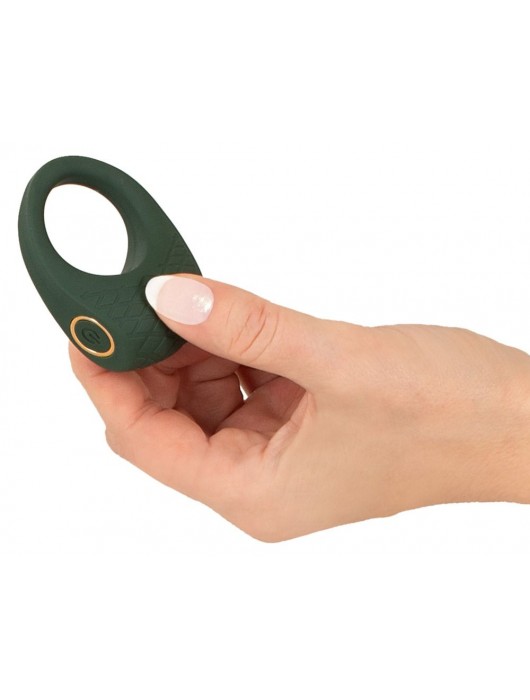 Зеленое эрекционное виброкольцо Luxurious Vibro Cock Ring - Orion - в Ульяновске купить с доставкой