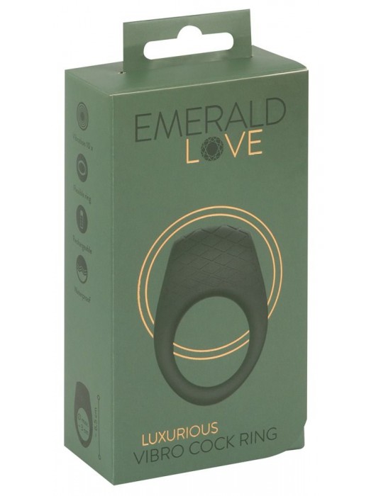 Зеленое эрекционное виброкольцо Luxurious Vibro Cock Ring - Orion - в Ульяновске купить с доставкой