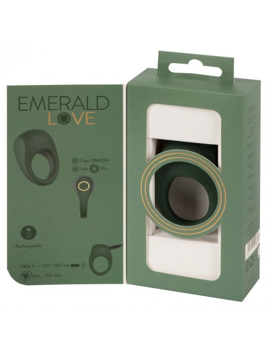 Зеленое эрекционное виброкольцо Luxurious Vibro Cock Ring - Orion - в Ульяновске купить с доставкой