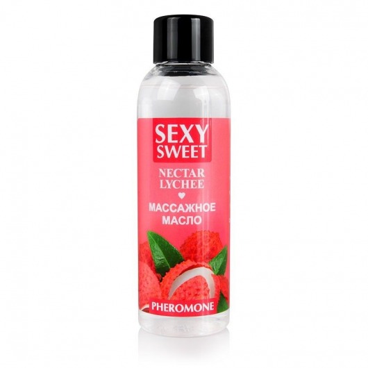 Массажное масло Sexy Sweet Nectar Lychee с феромонами и ароматом личи - 75 мл. - Биоритм - купить с доставкой в Ульяновске