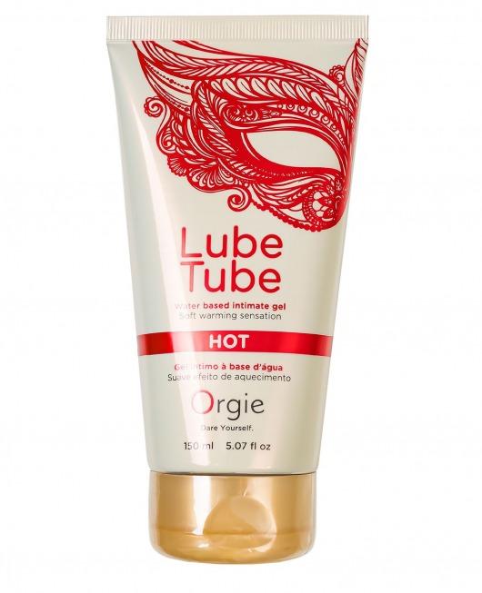 Интимный гель на водной основе Lube Tube Hot с разогревающим эффектом - 150 мл. - ORGIE - купить с доставкой в Ульяновске