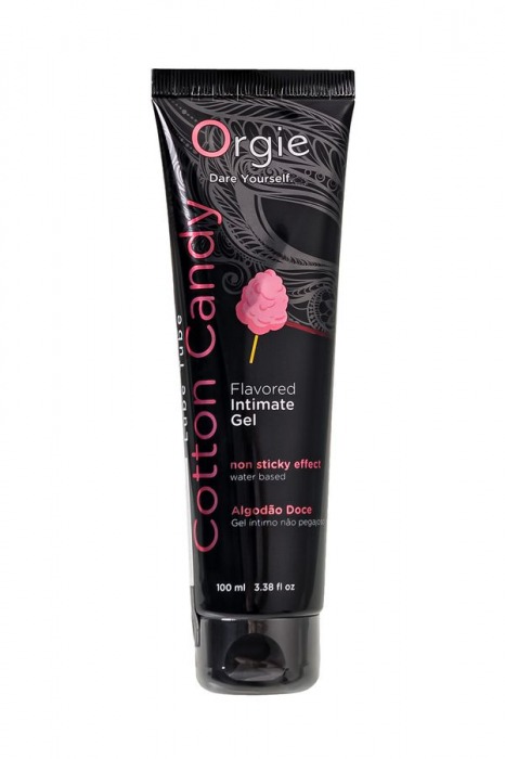 Интимный гель на водной осное Lube Tube Cotton Candy со вкусом сахарной ваты - 100 мл. - ORGIE - купить с доставкой в Ульяновске