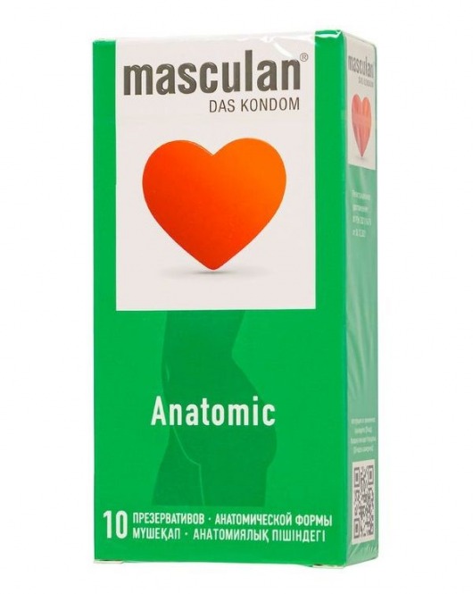 Презервативы анатомической формы Masculan Anatomic - 10 шт. - Masculan - купить с доставкой в Ульяновске