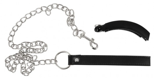 Зажим для половых губ с поводком Pussy Clamp With A Leash - Orion - купить с доставкой в Ульяновске