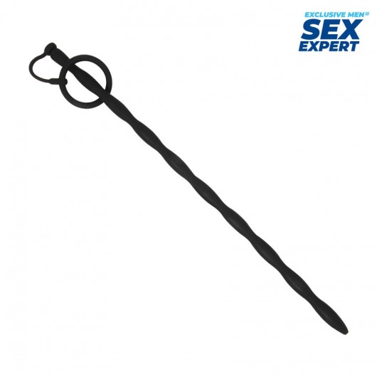 Черный стимулятор уретры Sex Expert - Sex Expert - купить с доставкой в Ульяновске
