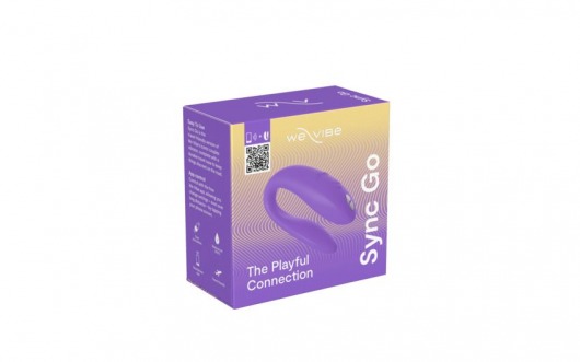 Фиолетовый вибромассажер для пар We-Vibe Sync Go - We-vibe