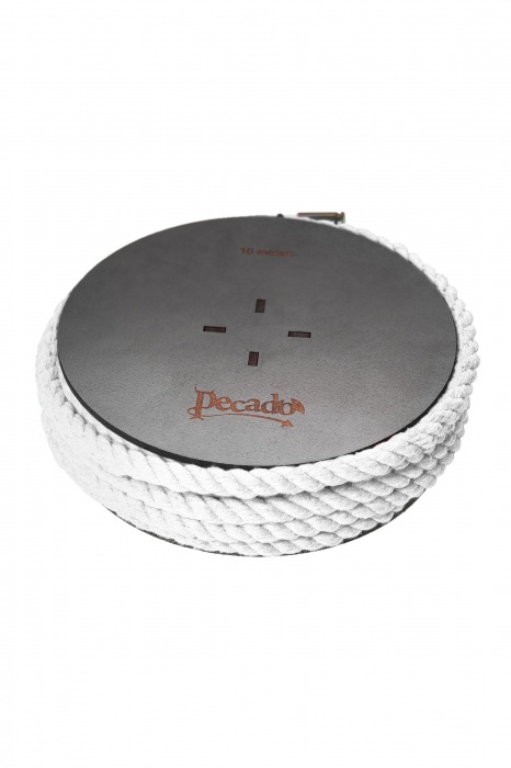 Белая веревка для шибари на катушке - 10 м. - Pecado - купить с доставкой в Ульяновске