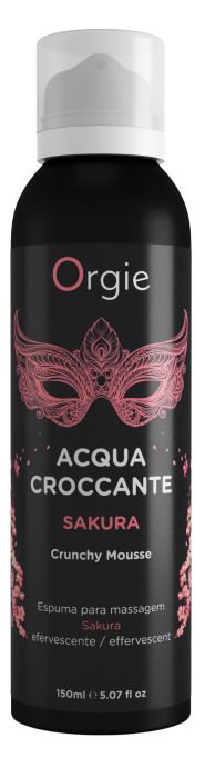 Хрустящая пенка для массажа Orgie Acqua Croccante Sakura с ароматом сакуры - 150 мл. - ORGIE - купить с доставкой в Ульяновске