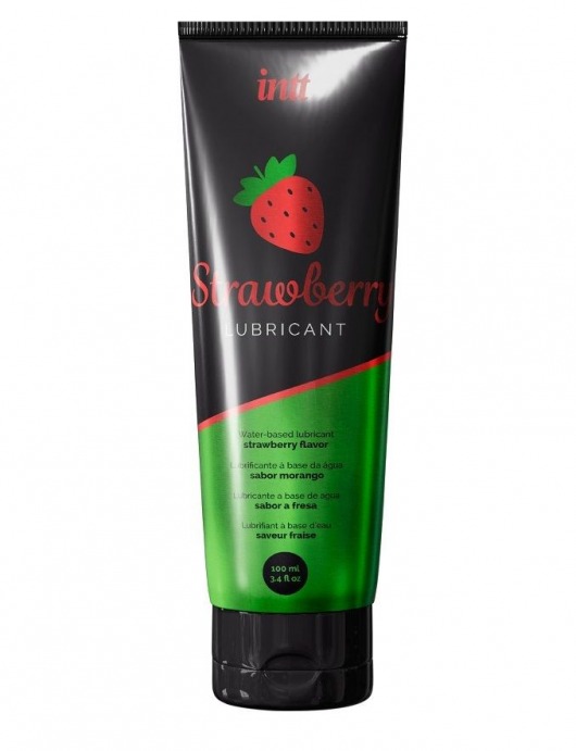 Смазка на водной основе с ароматом клубники Strawberry Lubricant - 100 мл. - INTT - купить с доставкой в Ульяновске