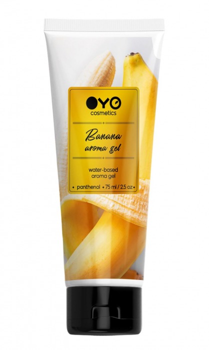 Лубрикант на водной основе OYO Aroma Gel Banana с ароматом банана - 75 мл. - OYO - купить с доставкой в Ульяновске