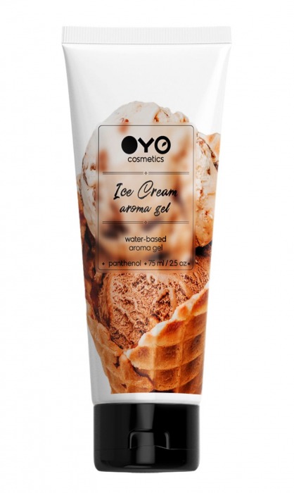 Лубрикант на водной основе OYO Aroma Gel Ice Cream с ароматом пломбира - 75 мл. - OYO - купить с доставкой в Ульяновске