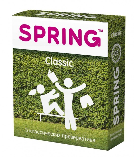 Классические презервативы SPRING CLASSIC - 3 шт. - SPRING - купить с доставкой в Ульяновске