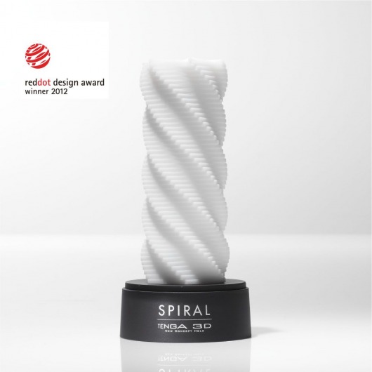 Белый 3D мастурбатор SPIRAL - Tenga - в Ульяновске купить с доставкой