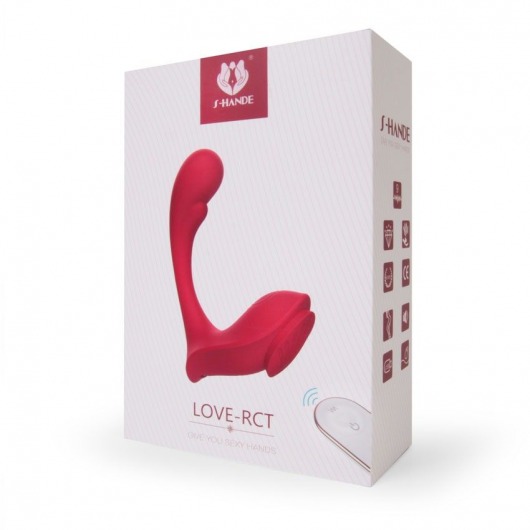 Красный вибромассажер в трусики Love-RCT - 13,1 см. - S-HANDE