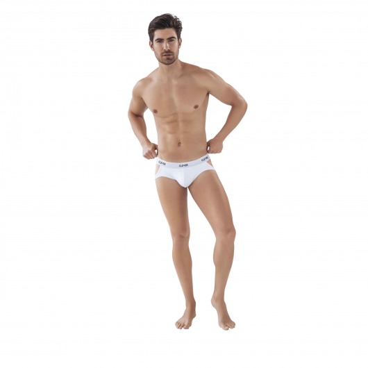 Белые мужские трусы-джоки Oporto Jockstrap - Clever Masculine Underwear купить с доставкой