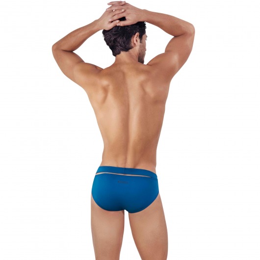 Синие мужские трусы-брифы с поясом Flashing Brief - Clever Masculine Underwear купить с доставкой