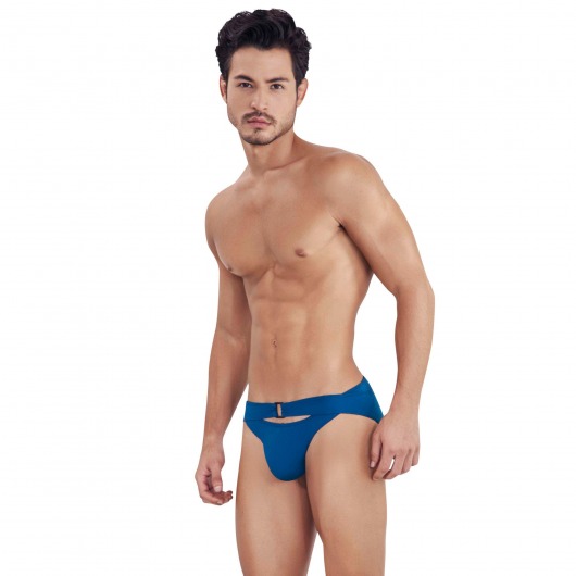 Синие мужские трусы-брифы с поясом Flashing Brief - Clever Masculine Underwear купить с доставкой