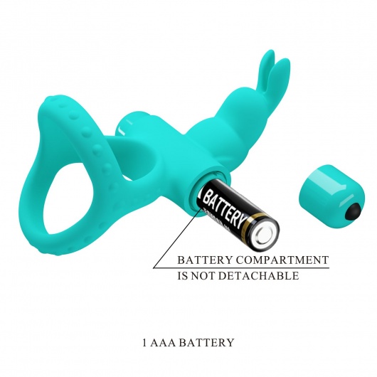 Бирюзовое эрекционное виброкольцо Passionate Figgy - Baile - в Ульяновске купить с доставкой