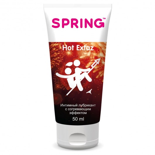 Согревающие интимный лубрикант Spring Hot Extaz - 50 мл. - SPRING - купить с доставкой в Ульяновске