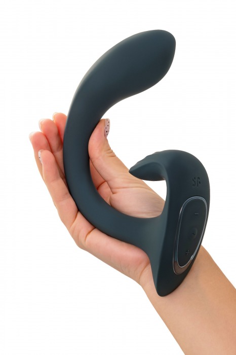 Темно-серый вибратор для G-стимуляции G for Goddess 1 - Satisfyer