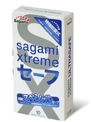 Презервативы Sagami Xtreme Ultrasafe с двойным количеством смазки - 10 шт. - Sagami - купить с доставкой в Ульяновске